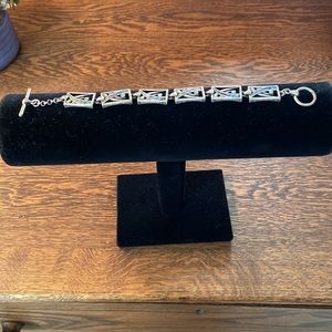Silver inlay bracelet